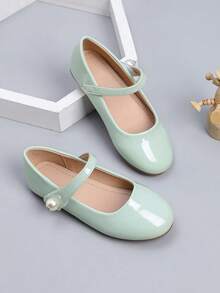 1 Pair Sweet Girls' Flat Children Shoes, Suitable For Spring/Summer - Mint Green - View 2