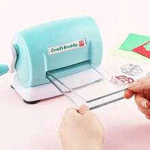 1 Set Blue Die Cutting Machine & 1pc Die Cutting Machine With 2pcs Cutting Pads, Craft Embossing Machine With Foldable Expandable Platform, Paper Cutting Machine - Blue - View 3