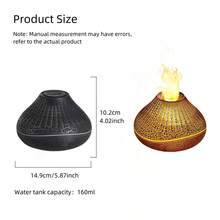 A18 Aroma Diffuser - Narcissus Bulb Design, Ultrasonic Essential Oil Diffuser With LED Flame Light, Quiet Aromatherapy Diffuser, Ideal For Home And Office, Yoga And Sleep - Multicolor - View 8