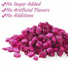 ULTHMOK Dried Dragon Fruit Cubes 77g No Additives Pure Natural Dried Fruit Snacks Smoothies - Dragon Fruit Cubes - 77g - View 6