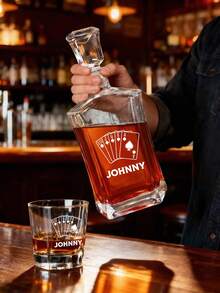 1pc/Set Custom Logo Whiskey Glass, Custom Glass, Custom Photo Whiskey Tumbler Glass,Glassware With Photo, Custom Gift, Personalized Photo Whiskey Set, Personalized Whiskey Glassware, Whiskey Tumbler With Photo - Style 3 - View 9