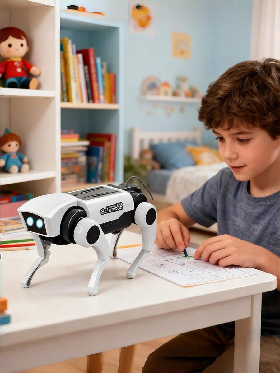 Children's Science Toys, Smart Remote Control Toys, Grey Assembling Type