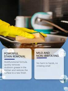 Kitchen Foaming Cleaner - Degreases And Deodorizes Various Surfaces, Suitable For Stove, Cookware And More - Multicolor - View 3