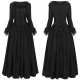 241114 Renaissance Women's Dress Style 6 Black