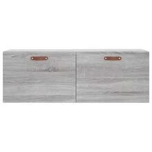 vidaXL Armario mural sonoma gris 100x36.5x35 cm ingeniería de madera - Gris - Ver 5