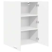 vidaXL Armoire suspendue Blanc 60 x 31 x 80 cm Bois d'ingénierie - Blanc - Voir 5