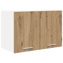 vidaXL Armoire suspendue 2 pcs Chêne Artisan et Blanc 60 x 31 x 40 cm - Tabac - Voir 5