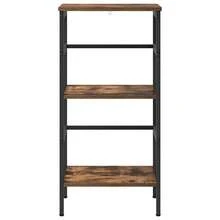 vidaXL Regalbrett aus geräucherter Eiche, 40 x 29,5 x 81 cm, Holzwerkstoff - Braun - Übersicht 5