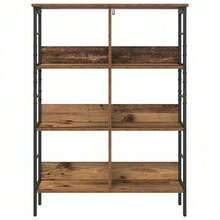 vidaXL Étagère Bois Ancien 82 x 32 x 112 cm Bois d'ingénierie - Tabac - Voir 5