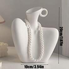 1件装珠宝展示架 - 逼真肩部设计 | 梳妆台装饰 | 婚纱精品店展示 | 家居装饰 - 逼真的肩部设计，线条流畅，可用于收纳项链、耳环和吊坠。经久耐用的梳妆台桌面花瓶装饰，适合家居、婚礼和精品店使用；理想的乔迁礼物或时尚艺术品，优雅的展示架，轻巧的设计，优质的塑料材质，配件收纳架 - 彩色 - 查看 12