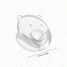 1pc Safety Anti-Collision Strip Protective Corner Table Corner Cover Bed Window Bag Table Sticker Coffee Table Right Angle Anti-Collision Angle - Transparent - View 2