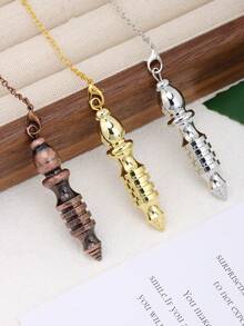 1pc Gold-Color Copper Metal , For Divination, Meditation, Qi Gong Balancing, Body Healing, Chakra Spirituality H202 - Pendulum - View 3