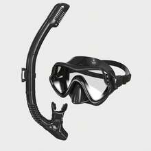 Adult Snorkeling Set, Snorkel Mask Kit With 180° Tempered Glass Anti-Fog Goggles, Dry Top Breathing Tube, Suitable For Men And Women - Multicolor - View 2