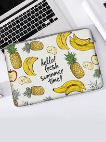 水果图案印花笔记本电脑保护套，笔记本电脑布套配件，柔软笔记本电脑保护套，柔软笔记本电脑套，笔记本电脑套，平板电脑套，收纳袋，笔记本电脑拉链套，电脑套，学校及商务办公 - 彩色 - 查看 8