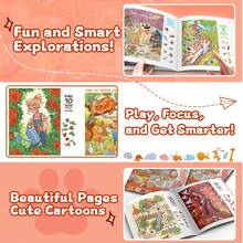 Libro de actividades para buscar y encontrar objetos ocultos, búsqueda visual y rompecabezas para encontrar elementos, entrenamiento de observación y concentración, escenas ilustradas divertidas con listas de verificación, desafíos que estimulan el cerebro, práctica de enfoque sin pantalla - Entrenamiento de atención - Ver 5