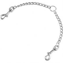 Metal Double Dog Leash Coupler, Chew-Resistant-Dual Pet Leash Extension Splitter 2 Dogs - SIZE M - View 8