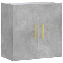 vidaXL Armoire murale gris béton 60x31x60 cm ingénierie du bois - Gris - Voir 2