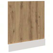 vidaXL Panneau de lave-vaisselle "Lyon" Chêne artisanal 60 x 1,5 x 67 cm Bois d'ingénierie - Tabac - Voir 5