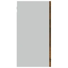 vidaXL Vetrina sospesa "Lyon" Chêne fumé 80 x 31 x 60 cm Bois d'ingénierie - Castano - Visualizzare 6