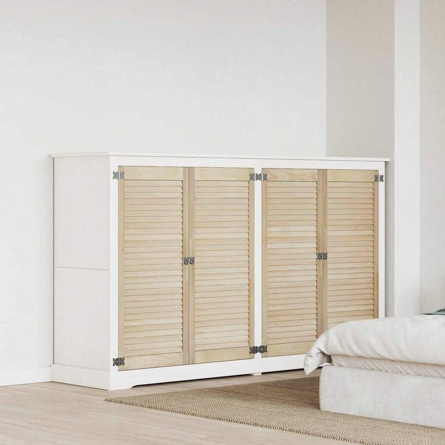 vidaXL Porte de Cabinet with 4 pcs Naturel 140.5 x 2 x 59.5 cm - Castano - Visualizzare 1