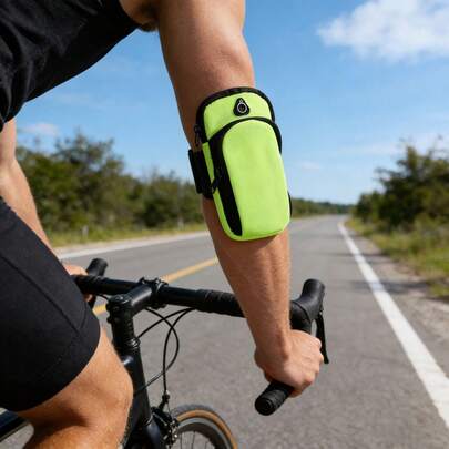 Sportväska för utomhusvandring, maraton, fitness, telefonförvaring, modern bärbar kompakt nyckel- och myntorganisatör