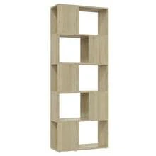 vidaXL Biblioteca/Separatore di pezzi Chêne Sonoma 60x24x155 cm - Castano - Visualizzare 2