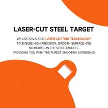 AR500 Steel Shooting Target 4" - 3/8" Thick Heavy Duty Practice Goal For Precision Archery & Slingshot Training