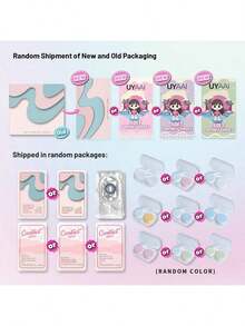 UYAAI 1 Pair Natural Gray Color Contact Lenses, 1 Year Disposable Colored Contacts, Suitable For Dates, Parties, Makeup - Grey - View 6