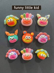 6个趣味爆炸香肠嘴冰箱贴，色彩鲜艳可爱，适用于冰箱、磁性金属柜、白板、洗衣机和其他铁质表面，是室内装饰和节日礼物的理想选择。 - 醜小孩 - 查看 2