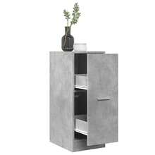 vidaXL Armário boticário cinza beton 30x41x77,5cm bois d'ingénierie - Cinza - Ver 1
