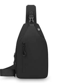 Men's Waterproof Multifunctional Chest Backpack For Outdoor Camping And Hiking - Black 72616 - View 1