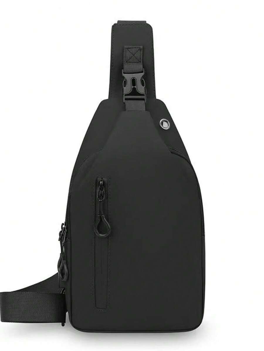 Men's Waterproof Multifunctional Chest Backpack For Outdoor Camping And Hiking - Black 72616 - View 1