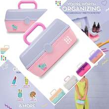 Travel Makeup Organizer, Compact and Portable for Cosmetics - como en la foto - Ver 1