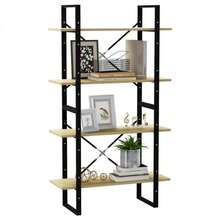 vidaXL Libreria a 4 livelli chêne sonoma bois d'ingénierie - Castano - Visualizzare 4