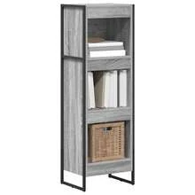 vidaXL Biblioteca gris Sonoma 80 x 30 x 155 cm madera de ingeniería - Gris - Ver 3