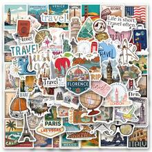 Bộ 125 miếng dán du lịch hoàn hảo để trang trí điện thoại, bình nước, sổ lưu niệm, nhật ký, xe hơi, máy tính xách tay và nhiều hơn nữa! Dùng cho túi quà, dán phong bì, trang trí tiệc, đồ dùng văn phòng. - Nhiều màu - Xem 1