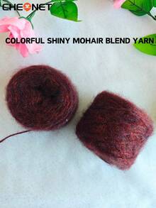 CHEONET-Colorful Shiny Mohair Blend Yarn, Colorful Shiny Thread, For Knitted Sweaters, Vests, Cushions And Other Crafts