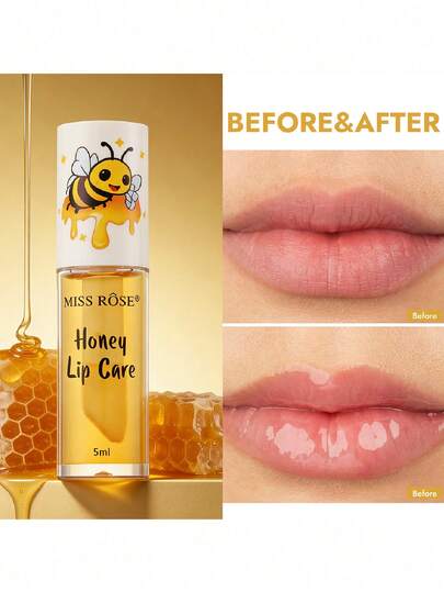 天然蜂蜜润唇油 | 深层滋润，持久滋养，抚平唇纹，防止干燥起皮 | 轻盈不黏腻配方，丰盈柔润双唇 | 日常必备润唇护理