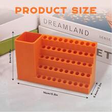 Hexagon Bit Organizer, Screwdriver Bit Holder Storage Box, 1/4" Impact Driver Bit Organizer (20 Holes, 50 Holes) - Multicolor - View 8