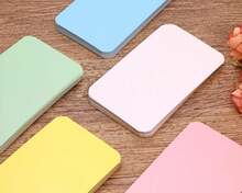 100 piezas Tupalizy Tarjetas de mensaje en papel en blanco pequeñas, tarjetas de visita, tarjetas de vocabulario de doble cara, etiquetas de regalo DIY (5 colores) - Blanco - Ver 3