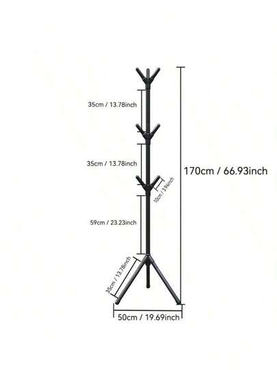 Simple Clothing Rack Wholesale Tree-Shaped Floor-Standing Hanger Wardrobe Home Use Upright Hanger Bar Clothing Hanger Bag Storage Rack