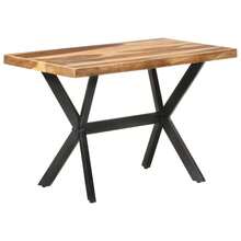 vidaXL Table de salle à manger 120x60x75 cm Bois avec finition miel - Tabac - Voir 9