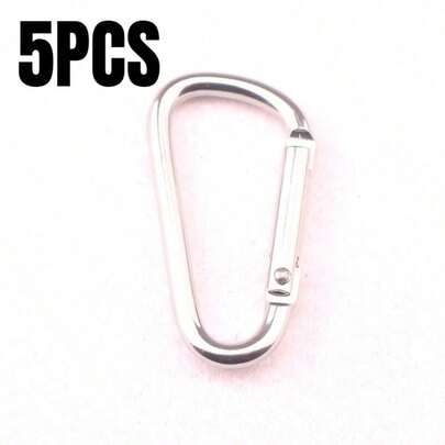 New Easy To Carry With D - Shaped Aluminum Alloy Mountaineering Buckle Hand Sanitizer Kettle Hook DIY Clothing Key Chain Outdoor