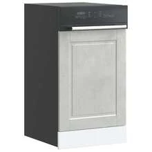 vidaXL Pannello per Lavatrice Porto Gris Béton 45x1,5x67 cm - Grigio - Visualizzare 1