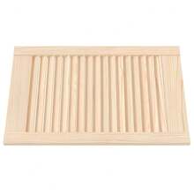 vidaXL Puertas de armario para persiennes 2 unidades 61,5x39,4 cm pin macizo - Marrón - Ver 3