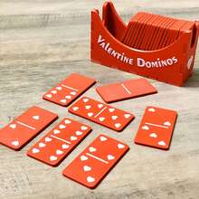 3D打印情人节多米诺骨牌套装：送给爱人的独特个性化礼物 - 紅白色 - 查看 2