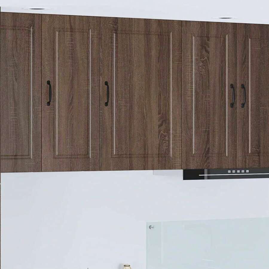 vidaXL Armoire de cuisine Chêne brun 50 x 31 x 80 cm Bois d'ingénierie - Tabac - Voir 1