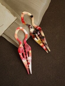 1pc French Acetate Hair Clip -7CM/11CM Small Ball Lazy Curly Hair Magic, Simple Hair Clip, U-Shaped Comb, Temperament Hanging From The Back Of The Head, Women's Ponytail Curling Accessories, Elegant Antique Hair Stick, Suitable For Women, Ponytail Tying, Formal And Daily Hairstyles - Parties, Weddings, Daily Use Hair Clips - Elegant Hair Accessories Gifts, Bun Extension, Hair Styling Pins, Pins For Hair - Multicolor - View 4