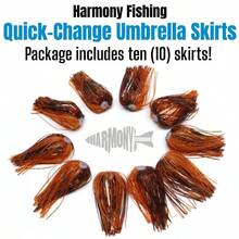 Fishing Faldas modulares de cambio rpido para plantillas de pesca, seuelos, cebos paquete de 10 - FireCraw - Ver 2