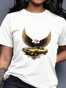 Firebird Trans Am Muscle Car Classic Car Vintage Unisex T Shirt (2) - 白色2 - 查看 2